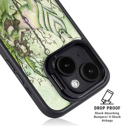 Guardian Fairy and Stag by Amy Brown iPhone 15 Kickstand Case